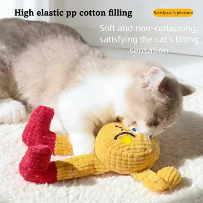 Interactive Plush Catnip Crinkle Toys - 2 Pack, Soft and Durable for Indoor Kittens, Engaging Chew and Kick Experience to Stimulate Playfulness