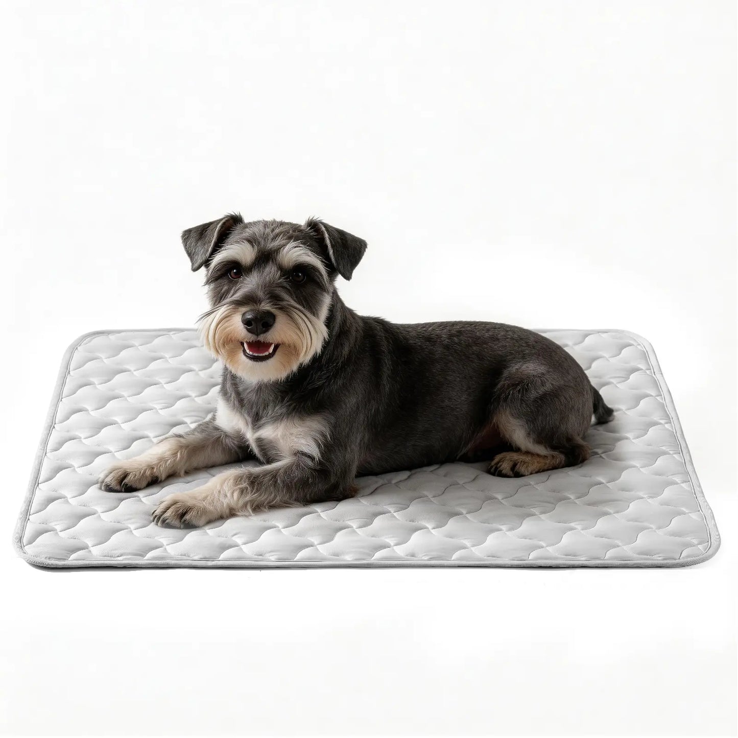 MIXJOY Cooling Mat for All Size Dog Q-Max>0.5 Instant Temp Drop Dog Cooling Mats Cooling Pad for Dog- Indoor Outdoor Travel Use Snag Resistant Machine Washable& Anti-Slip Blue #Summervibes