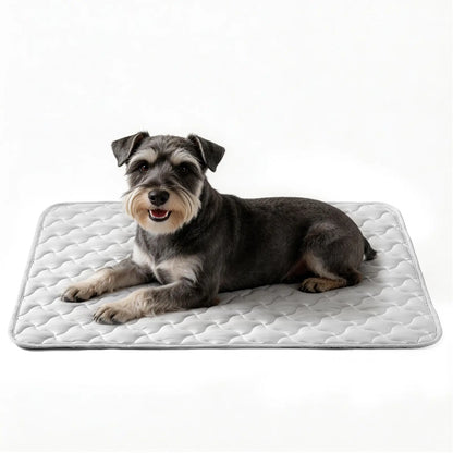 MIXJOY Cooling Mat for All Size Dog Q-Max>0.5 Instant Temp Drop Dog Cooling Mats Cooling Pad for Dog- Indoor Outdoor Travel Use Snag Resistant Machine Washable& Anti-Slip Blue #Summervibes