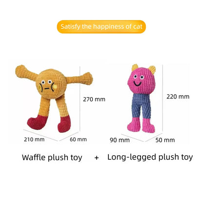 Interactive Plush Catnip Crinkle Toys - 2 Pack, Soft and Durable for Indoor Kittens, Engaging Chew and Kick Experience to Stimulate Playfulness