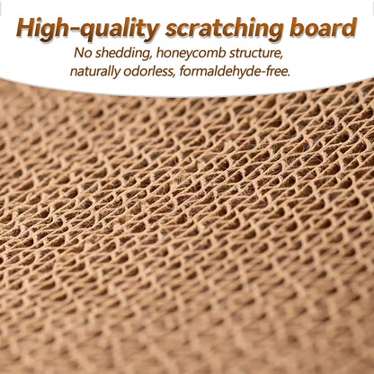 Aesthetic Boho Rocking Cat Scratcher Bed for Indoor Cats, Natural Sisal Curved Cat Scratching Lounge with Solid Wood Frame, Calming Anti-Anxiety Cat Rocker Chair, Non-Shedding, Comfy Cat Bed for Medium Large Cats Kittens, Easy to Assemble