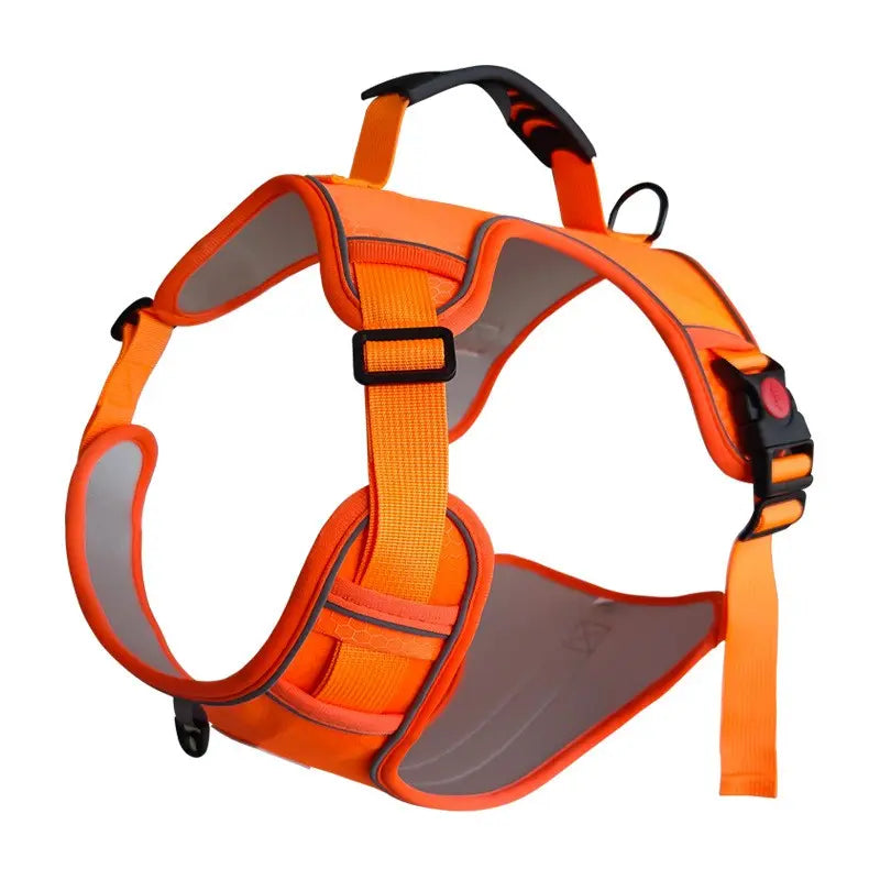 No Pull Reflective Dog Harness Adjustable Breathable Pet Chest Strap for Outdoor Walking